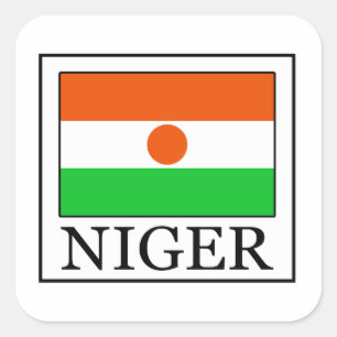 Niger Quadratischer Aufkleber