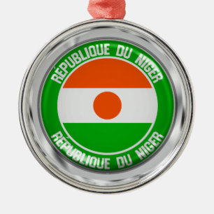 Niger-Runde-Emblem Ornament Aus Metall