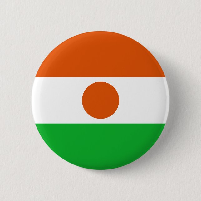 Nigerflagge Button (Vorderseite)