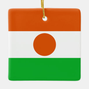 Nigerflagge Keramikornament