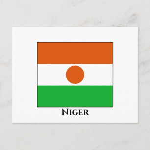 Nigerflagge Postkarte