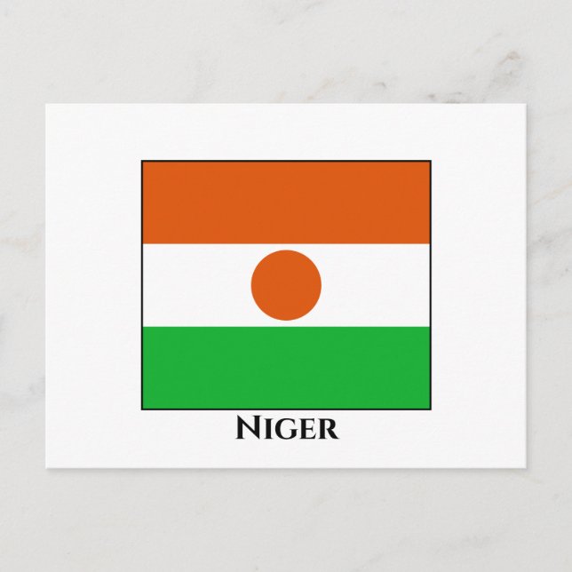 Nigerflagge Postkarte (Vorderseite)