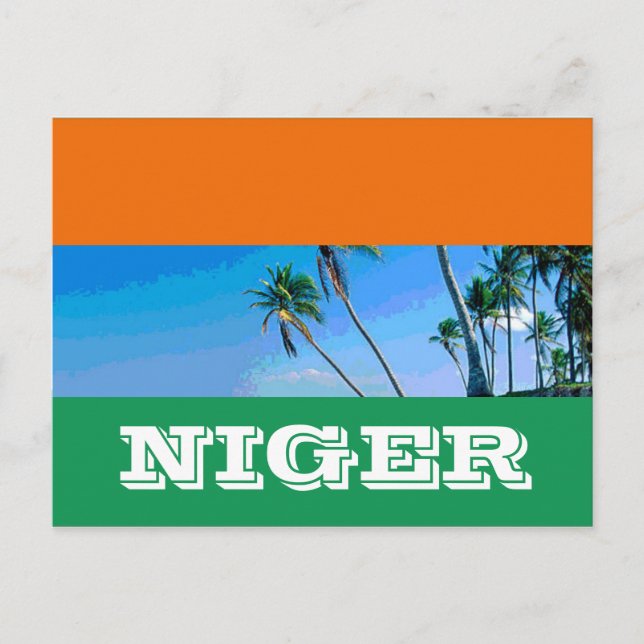 Nigerflagge Postkarte (Vorderseite)