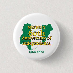 NIGERIA 60 Jahre Unabhängigkeit Button