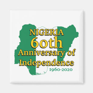 NIGERIA 60 Jahre Unabhängigkeit Nigerianer Magnet
