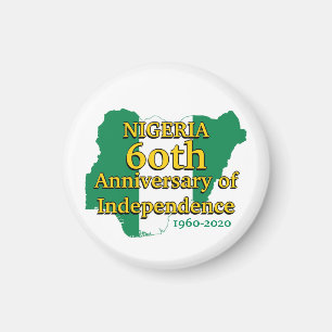 NIGERIA 60 Jahre Unabhängigkeit Nigerianer Magnet