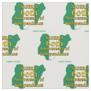 NIGERIA 60. JAHRESUNABHÄNGIGKEIT nigerianisch Stoff