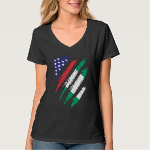 Nigeria-Amerikanische Flagge USA Patriot Heritage T-Shirt