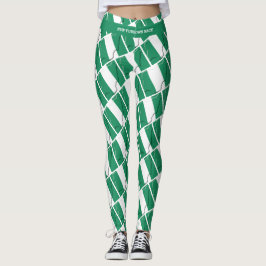 NIGERIA Benutzerdefinierter Text führt Ihr EIGENES Leggings