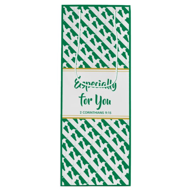 NIGERIA Christlich, INSBESONDERE FÜR SIE Geschenktüte Für Weinflaschen (Vorderseite)