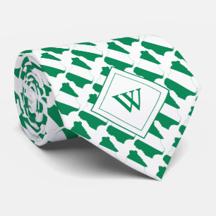 NIGERIA Christlich Scripting Monogram Krawatte