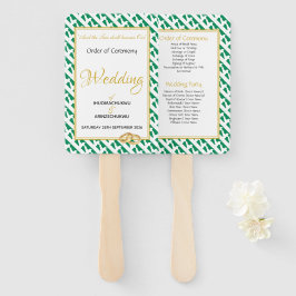 NIGERIA Christliches Hochzeitsprogramm Fächer