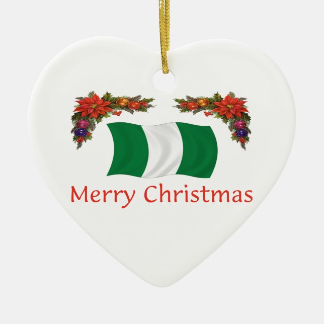 Nigeria Christms Keramik Ornament (Vorne)