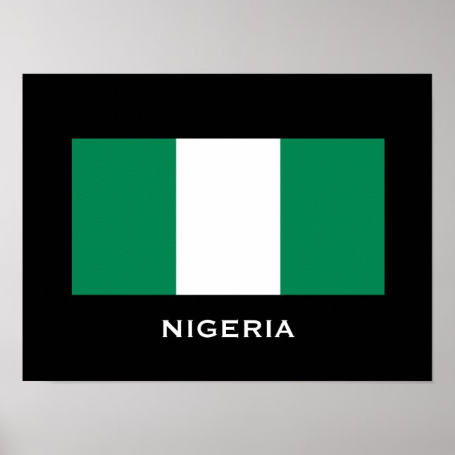Nigeria Classic Flag Poster (Vorne)
