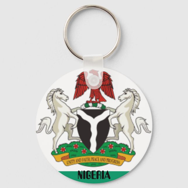 Nigeria_coa, NIGERIA Schlüsselanhänger (Vorderseite)