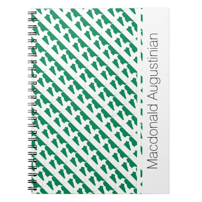 NIGERIA Custom Add Your Name Notebook Journal Notizblock (Vorderseite)
