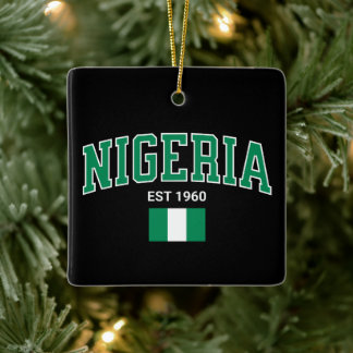 Nigeria Est. 1960 — Heritage-Schmuckstück   Keramikornament
