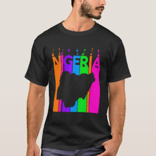 Nigeria Farbige Blasen T-Shirt