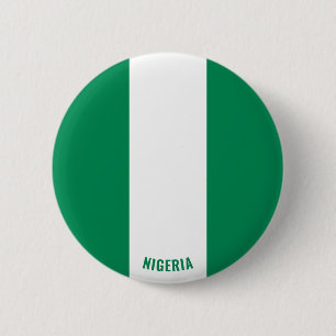 Nigeria Flag Charming Patriotic Button