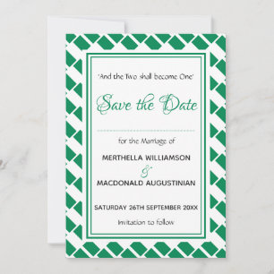 NIGERIA FLAG Gewohnte Schrift Naija Nigerian Save The Date