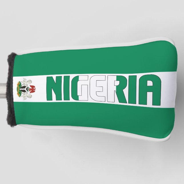 Nigeria Flag Gorgetic Patriotic Golf Headcover (Vorderseite)