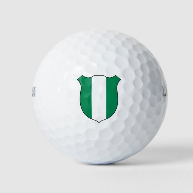 Nigeria Flag Grand Patriotic Golfball (Vorderseite)