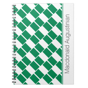 NIGERIA FLAG individuell Notizblock