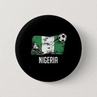 Nigeria Flag Jersey Nigerian Soccer Team Nigerian  Button