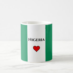 Nigeria Flag Klassische Tasse, 11 oz Kaffeetasse
