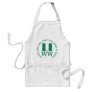 NIGERIA-Flag-MONOGRAM Gewohnte Schrift Schürze