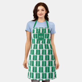 NIGERIA FLAG | Monogramm | Nigerianer Schürze