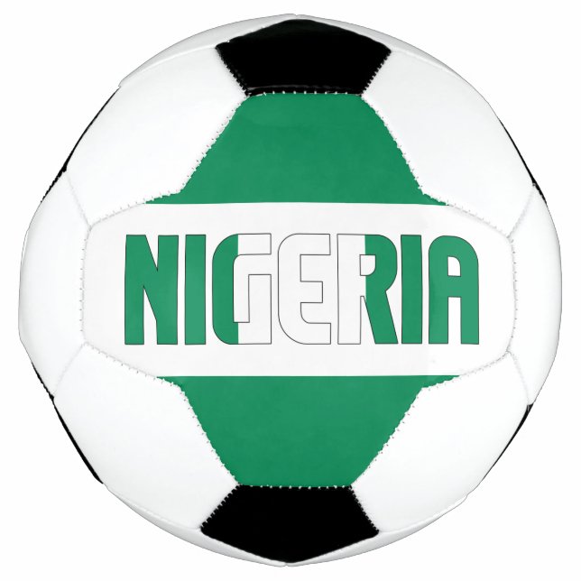 Nigeria Flag Patriotic Fußball (Vorderseite)