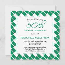 NIGERIA FLAG Personalisiert 50. Geburtstag Einladung