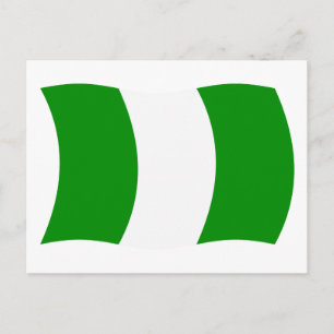 Nigeria Flag Postkarte
