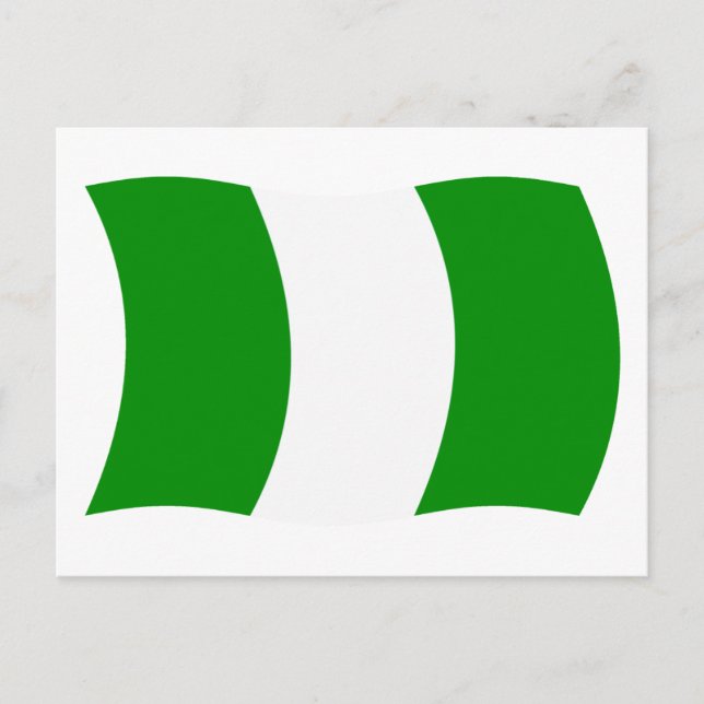 Nigeria Flag Postkarte (Vorderseite)