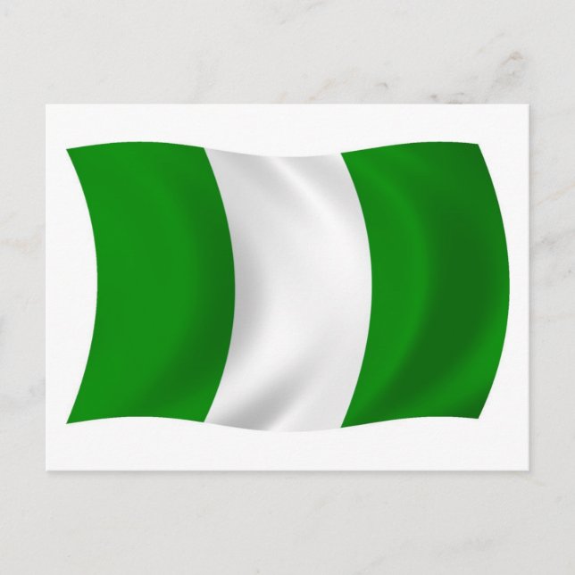 Nigeria Flag Postkarte (Vorderseite)