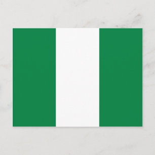 Nigeria Flag Postkarte