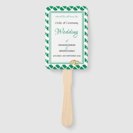 NIGERIA FLAG - Programm für individuelle Hochzeite Fächer