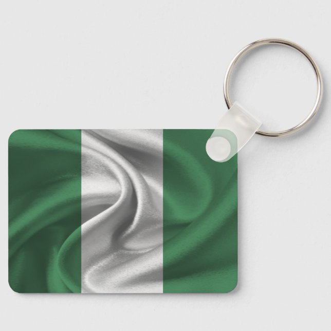 Nigeria Flag Schlüsselanhänger (Vorderseite)
