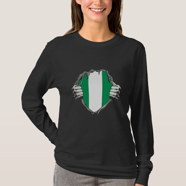 Nigeria Flag T-Shirt (Vorderseite)