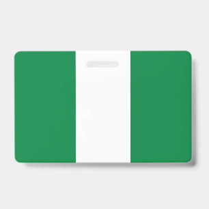 Nigeria-Flagge Ausweis