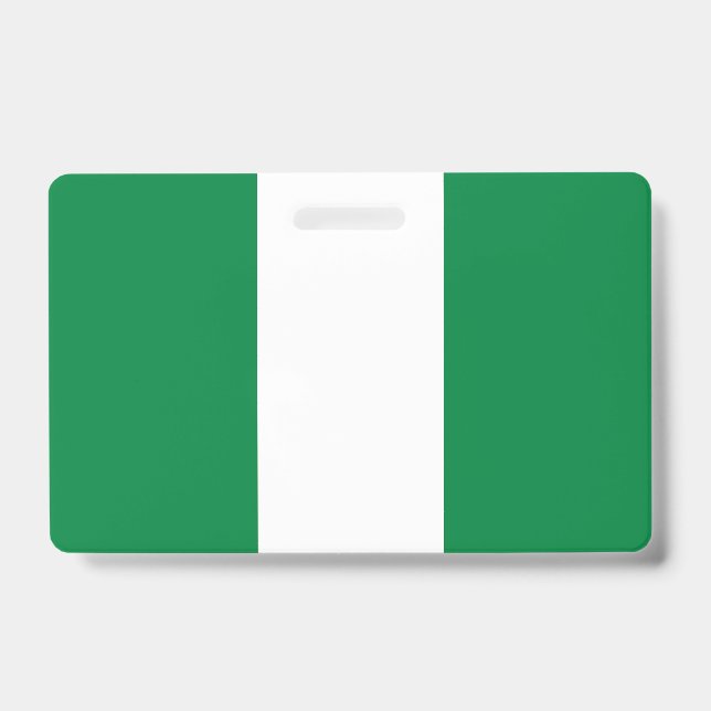 Nigeria-Flagge Ausweis (Vorderseite)