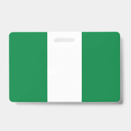 Nigeria-Flagge Ausweis