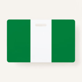 Nigeria-Flagge Ausweis