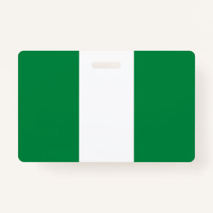 Nigeria-Flagge Ausweis