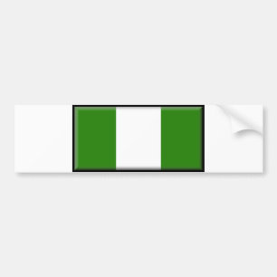 Nigeria-Flagge Autoaufkleber