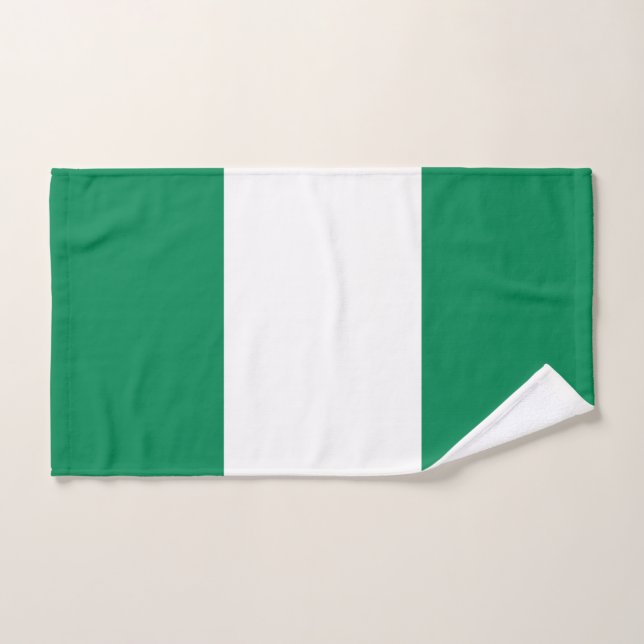 Nigeria-Flagge Badhandtuch Set (Handtuch)