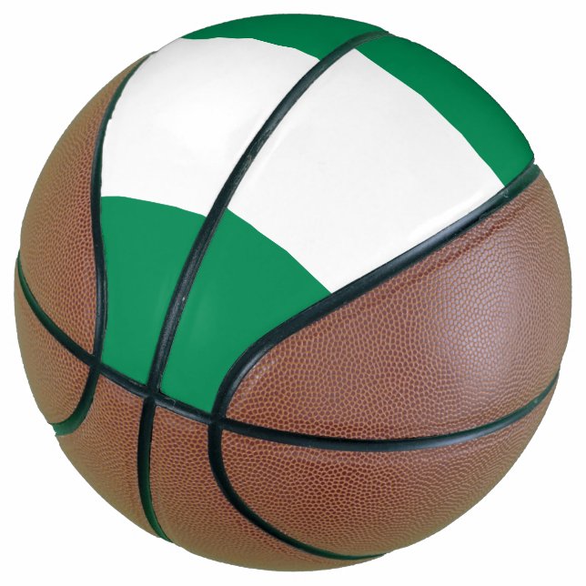 Nigeria-Flagge Basketball (angewinkelt)