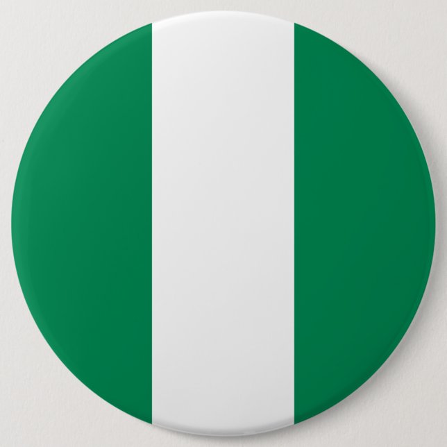 Nigeria-Flagge Button (Vorderseite)