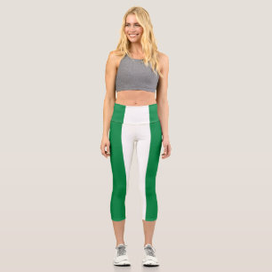 Nigeria-Flagge Capri Leggings